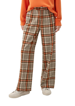 Широкие брюки в клетку S.Oliver