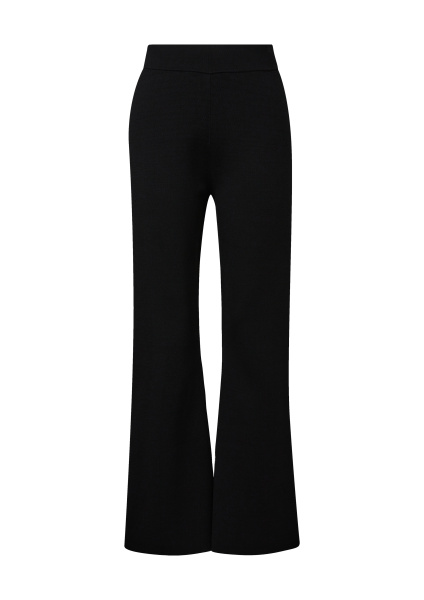 Черные брюки из плотного трикотажа Comma