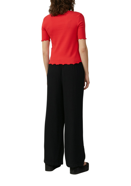 Брюки из смеси льна с эластичным поясом и широкими штанинами S.Oliver QS