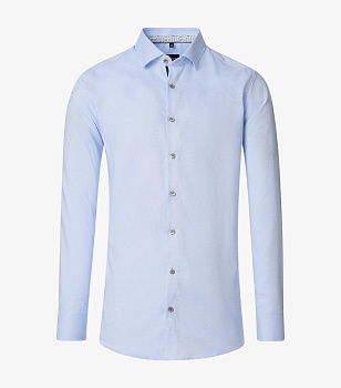 Бизнес-сорочка голубого цвета приталенная modern fit Venti