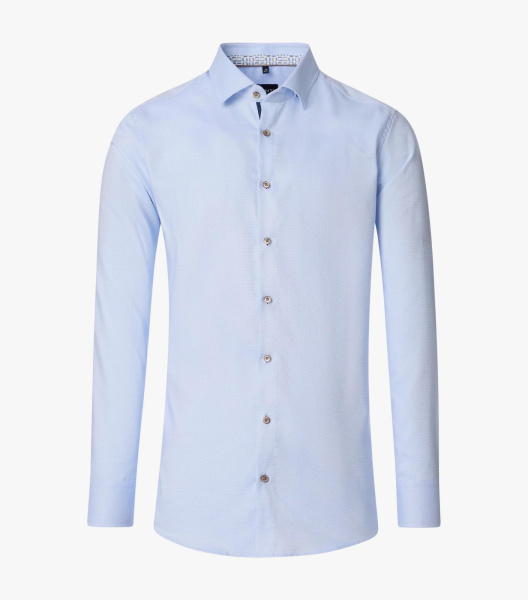 Бизнес-сорочка голубого цвета приталенная modern fit Venti