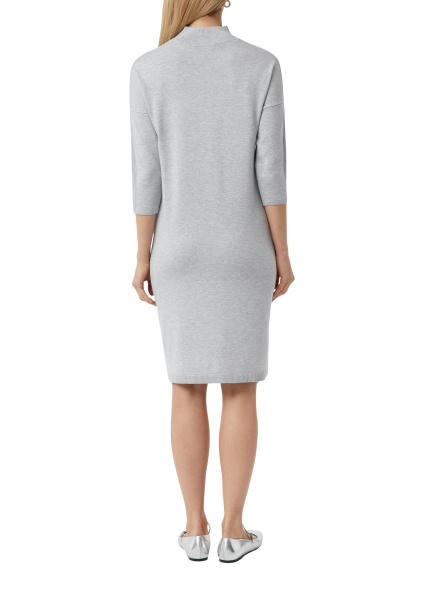 Трикотажное платье из смеси вискозы со спущенными плечами Comma