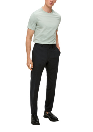 Классические брюки с шерстью черные S.Oliver