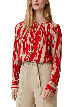 Блузка из вискозы с текстурой крепа Comma