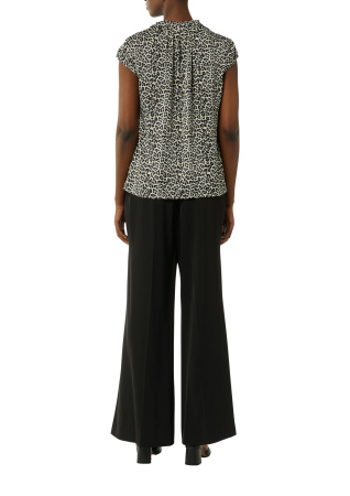 Блуза с коротким рукавом с принтом "под леопард" Comma