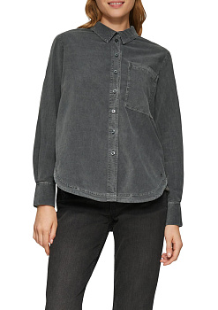 Блуза из микровельвета S.Oliver