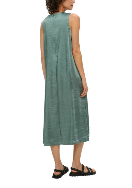 Платье-миди без рукава с оптикой сатина S.Oliver