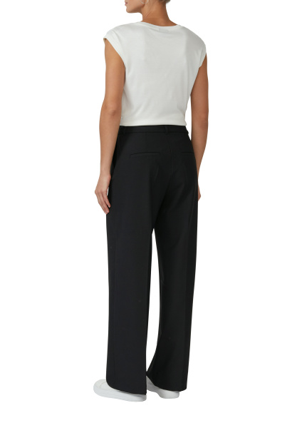 Широкие брюки с высокой посадкой S.Oliver