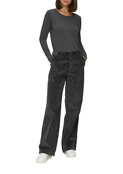 Широкие брюки из микровельвета S.Oliver