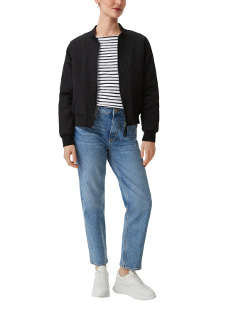 Лонгслив в черную полоску CommaCi