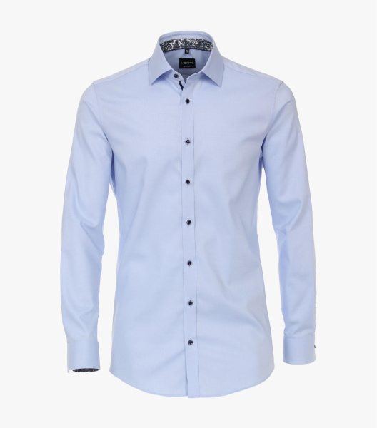 Бизнес-сорочка голубого цвета приталенная Venti