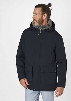 Удлиненная куртка с воротником из меха Illumination S4Jakets