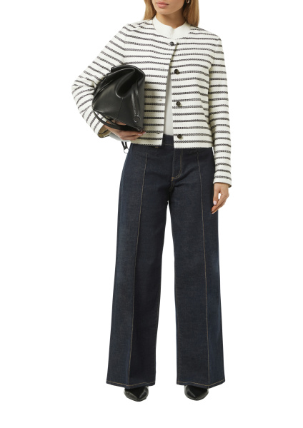 Жакет-букле в тонкую полоску Comma