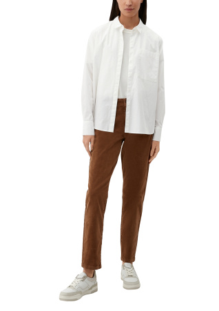 Белая блуза из поплина S.Oliver