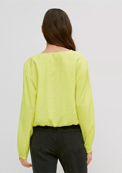 Блуза цвета лайм на резинке CommaCi
