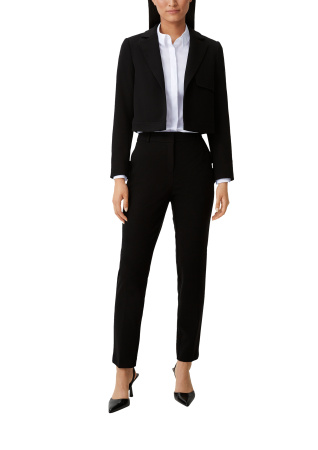 Приталенная белая блуза Comma