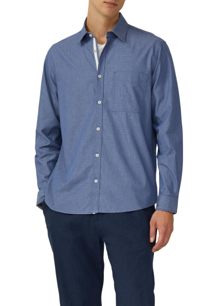 Хлопковая сорочка обычной посадки с нагрудным карманом S.Oliver