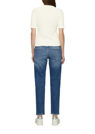 Приталенная футболка с ребристой текстурой S.Oliver