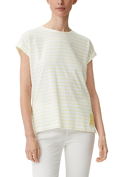 Футболка в полоску из тонкого трикотажа CommaCi