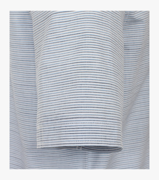 Сорочка с коротким рукавом из смеси льна и хлопка casual fit Casa Moda