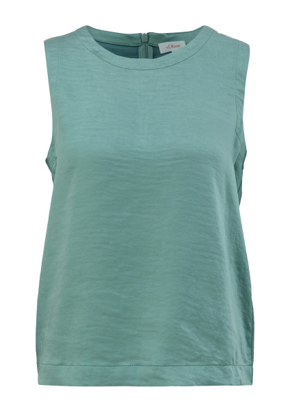 Блуза-топ без рукава с оптикой сатина S.Oliver