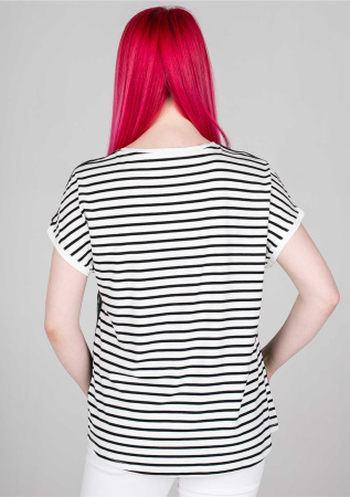 Футболка с полосатой спинкой Via Appia