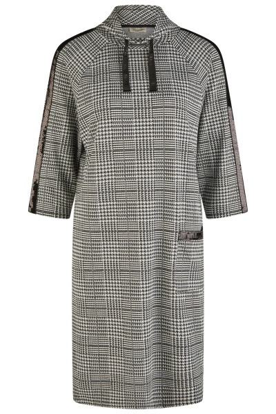 Черно-белое платье с отделкой из пайеток Barbara Lebek