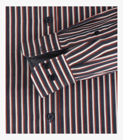 Хлопковая сорочка в полоску Casa Moda