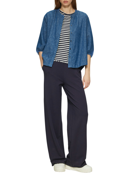 Блуза из смеси льна и хлопка с рукавом 3/4  S.Oliver