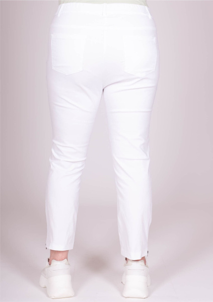 Белые узкие брюки с замочками внизу Via Appia