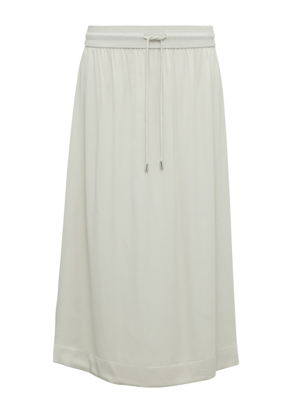 Атласная юбка миди с завязками Comma