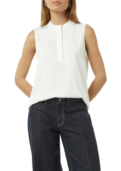 Блуза-топ с планкой на потайных пуговицах Comma
