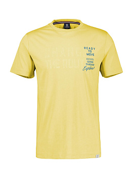 Хлопковая футболка с принтом Lerros