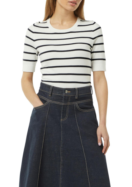 Джемпер в полоску с коротким рукавом Comma