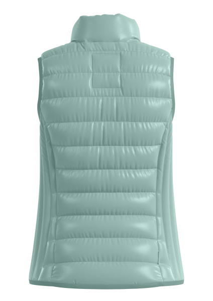Стеганый жилет бирюзового цвета QS by S.Oliver