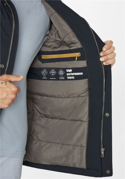 Удлиненная куртка с воротником из меха Illumination S4Jakets