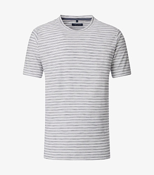 Футболка в серую полоску Casa Moda