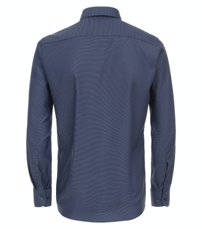 Темно-синяя сорочка из хлопка с эластаном Modern fit Casa Moda