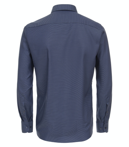 Темно-синяя сорочка из хлопка с эластаном Modern fit Casa Moda