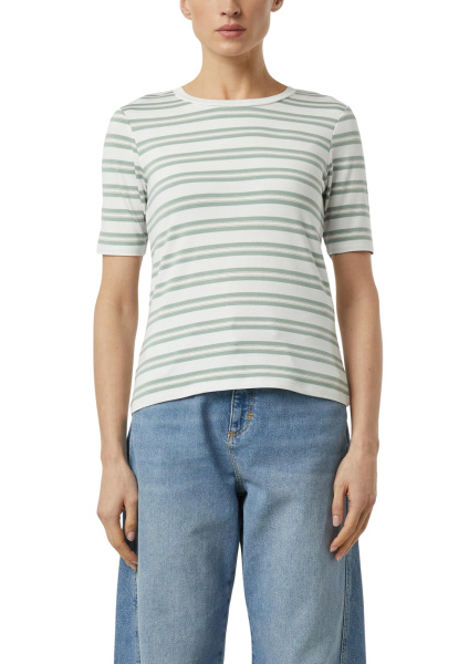 Футболка в полоску из эластичной вискозы Comma