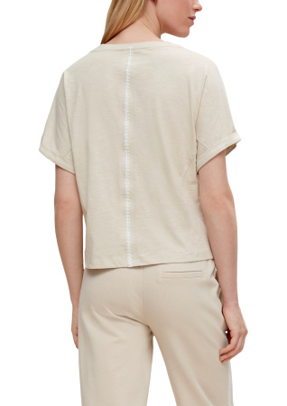 Хлопковая блуза-футболка  Comma Ci