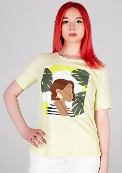 Футболка с принтом Comma Ci