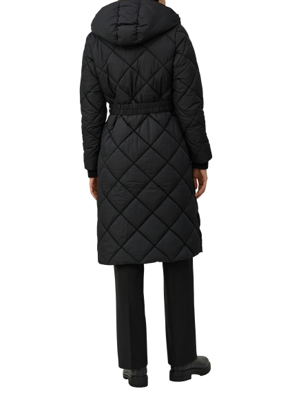 Стеганое пальто со съемным капюшоном и застежкой-молнией S.Oliver