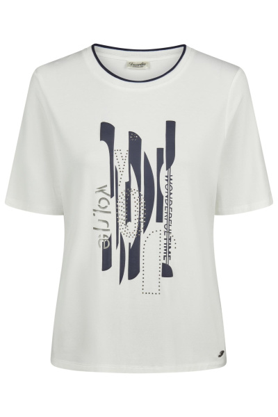 Футболка из вискозы с спринтом Lebek (Лебек)