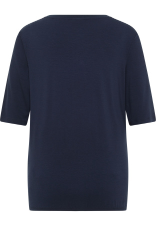 Футболка-блуза темно-синего цвета с резинкой внизу Barbara Lebek