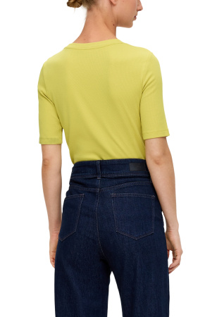 Футболка с коротким рукавом желтого цвета S.Oliver