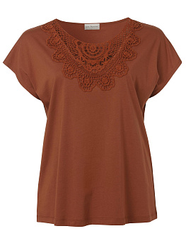 Футболка с шитьем Via Appia 