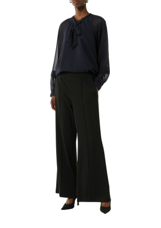 Романтичная блуза темно-синего цвета из шифона Comma