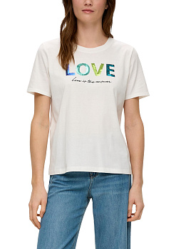 Футболка с вышивкой блестками S.Oliver