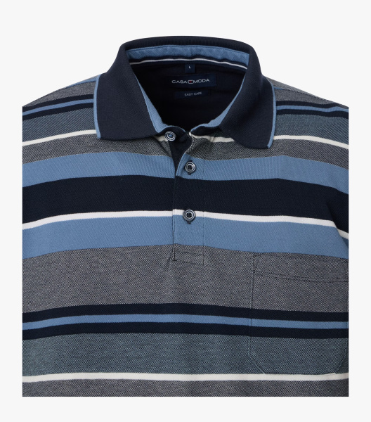 Рубашка-поло в полоску Casa Moda